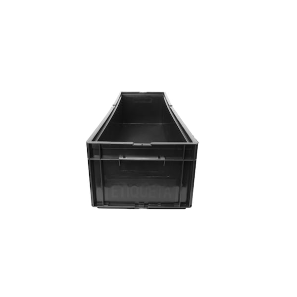 Galia Box Tote, 11-1/2 X 38-9/10 X 8-1/5H, Recyclable, Sustainable Plastic, Black